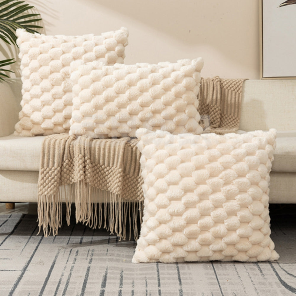 CloudLuxe – Weiche Marshmallow-Kissenbezug mit luxuriöser 3D-Textur