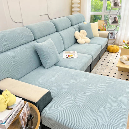 Elegance Ecksofa Schutzhülle Dehnbarer Couchkissenbezug