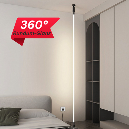 Skandinavische LED-Lichtleiste aus Stahl – 360° Rundumbeleuchtung für modernes Wohnen