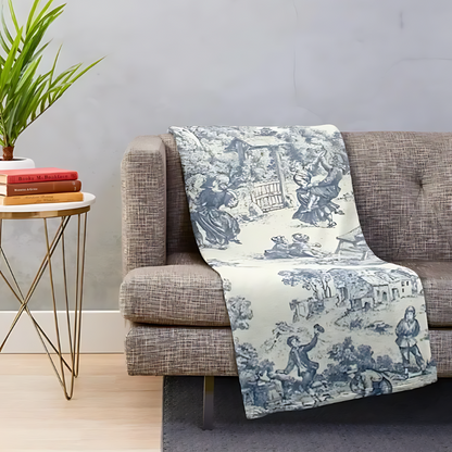 Toile de Jouy Decke für eleganten Wohnstil und gemütliche Wohnräume