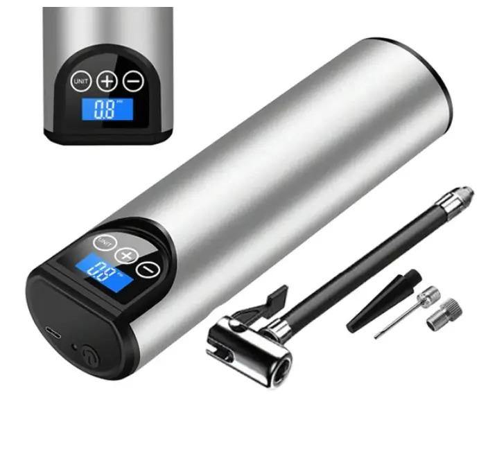 Tragbarer Elektrischer Luftkompressor Mit Digitalanzeige