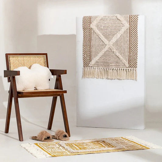 Lustre Fransen Boho-Teppich