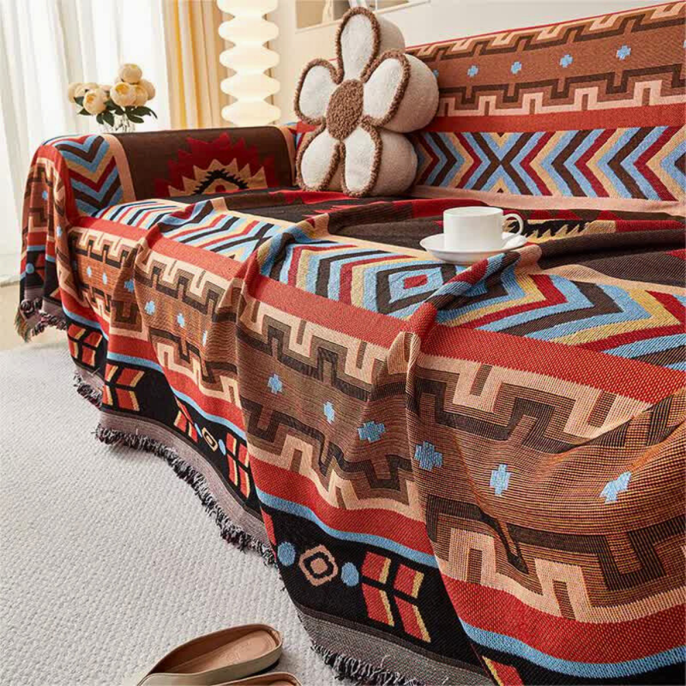 Boho Geometrische Schönheit Sofaabdeckung