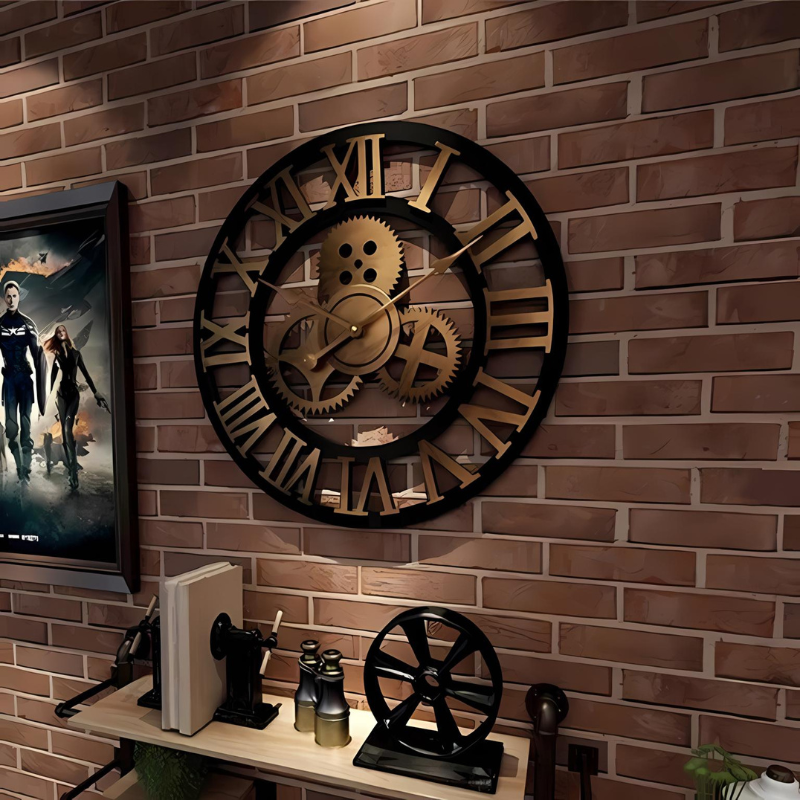 Garduru Retro Wanduhr aus Holz | Zeitloses Design für jeden Raum