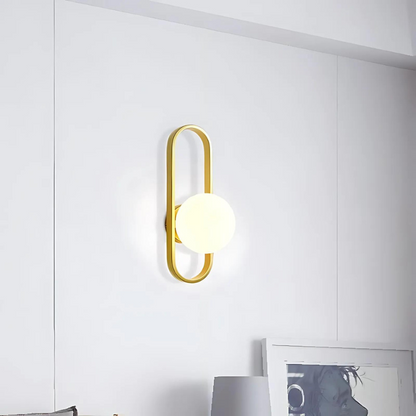 Garduru - Elegante Wandlampe mit harmonischer Glaskugel und modernem Flair