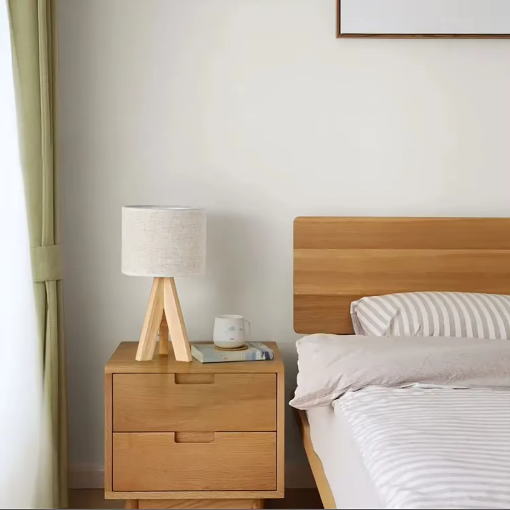 Royelux Nordic Fabric Tischlampe - Sanfte Ambient-Beleuchtung mit minimalistischem Design