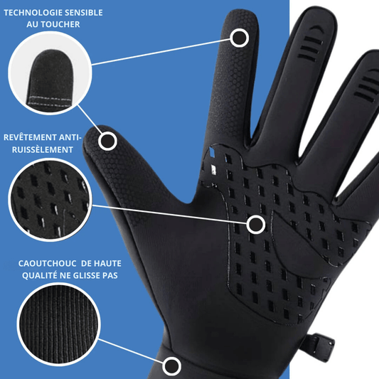 ThermoGrip Heizhandschuhe – Winter, Touchscreen, Rutschfest, Wasserdicht und Atmungsaktiv