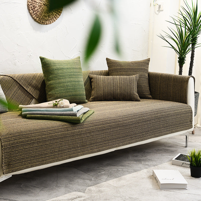 Naturale Baumwolle Leinen Sofa Schutz Couch Bezug