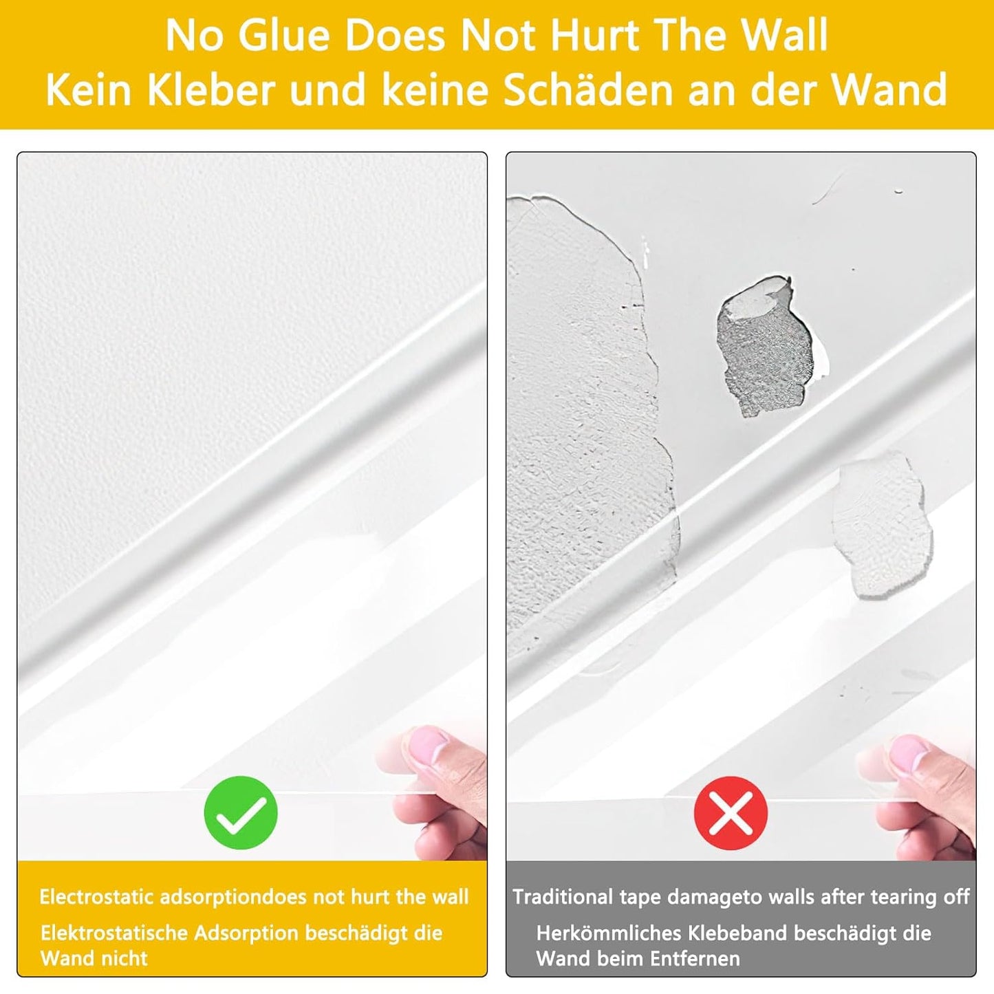 Statische Stick Wandaufkleber