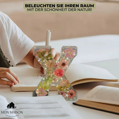 50% RABATT | FloraLetter™ - Blumenlampenbuchstaben aus Harz