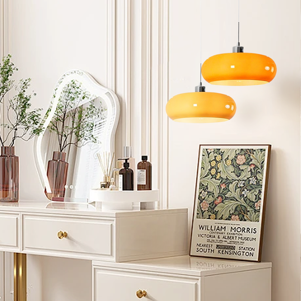 Bauhaus Stil Kieran Glaspendelleuchte - Elegantes und Zeitloses Design