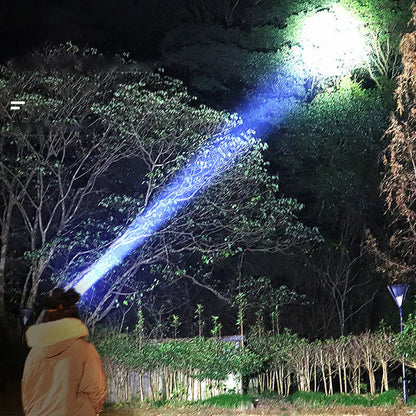 Breitstrahlende LED-Stirnlampe mit Powerbank-Funktion und USB-Ladeanschluss