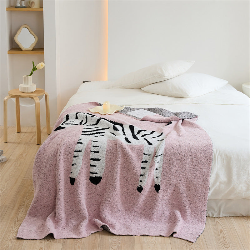 Cartoon Zebra Kuscheldecke