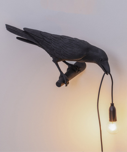 Krähen-Tischlampe – Einzigartige und künstlerische Beleuchtung
