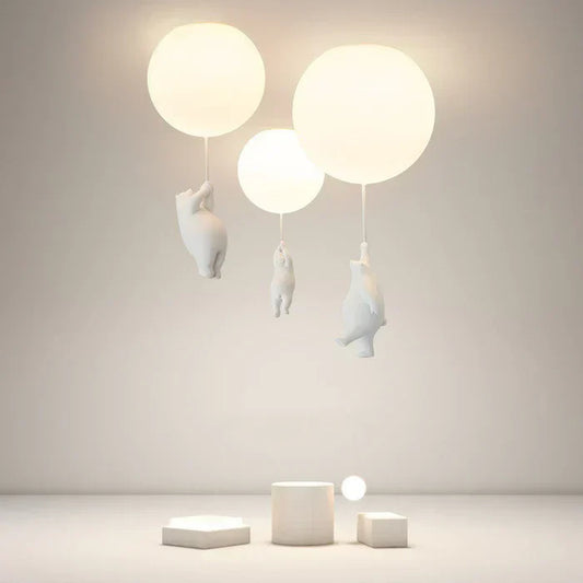 Kinder Deckenlampe mit Bär und Ballon - CloudBear