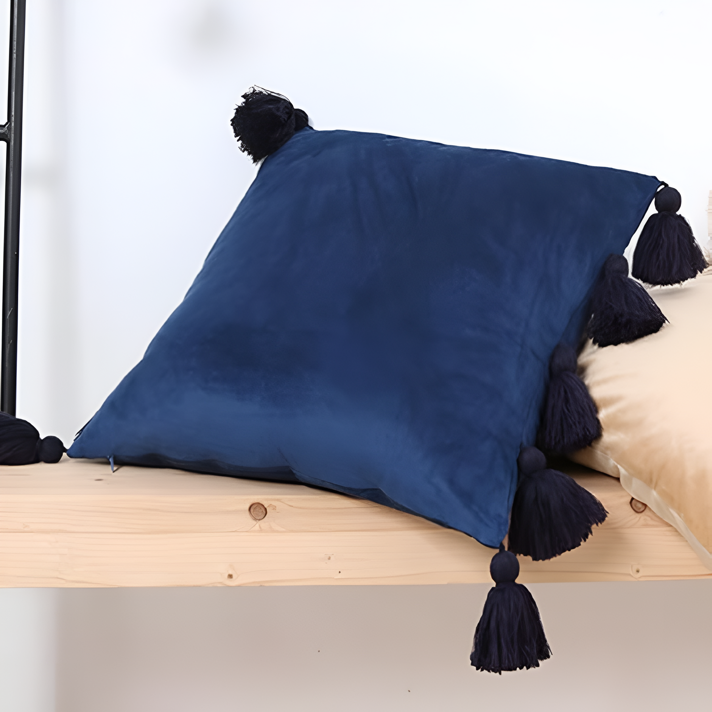 Bohemian Pompom Kissenbezug