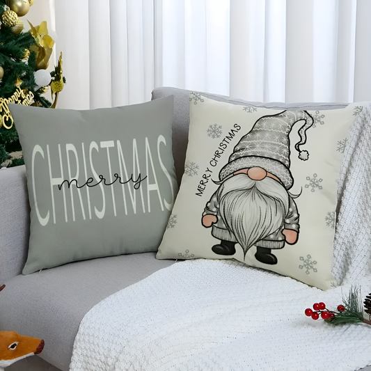 Weihnachtswichtel Kissenbezug | 4er Set
