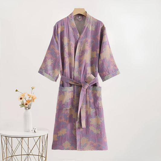 Lavendelträume Baumwolle Kimono Robe