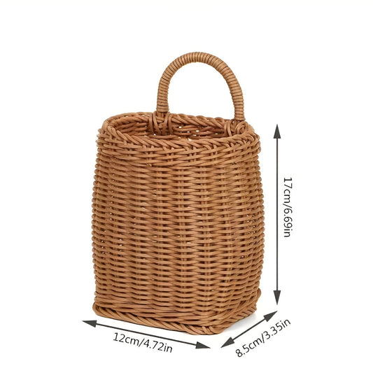Willow Rattan Geflochtene Aufbewahrungskorb