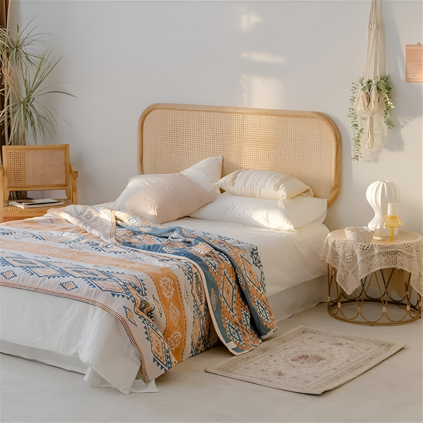 Serene Boho Stil Baumwoll-Decke