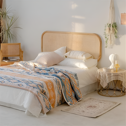 Serene Boho Stil Baumwoll-Decke