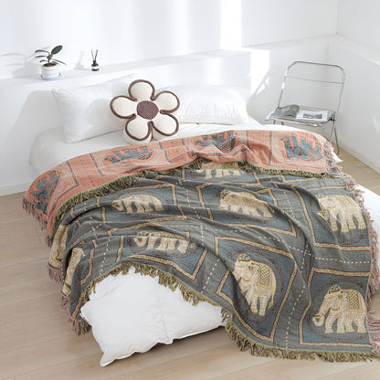 Bohemian Elefantenmuster Quastendecke