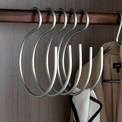 5-teilige matte S-Haken Kleiderbügel-Organizer aus langlebigem Metall für Küche und Badezimmer - Perfekt zum Aufräumen und Dekorieren