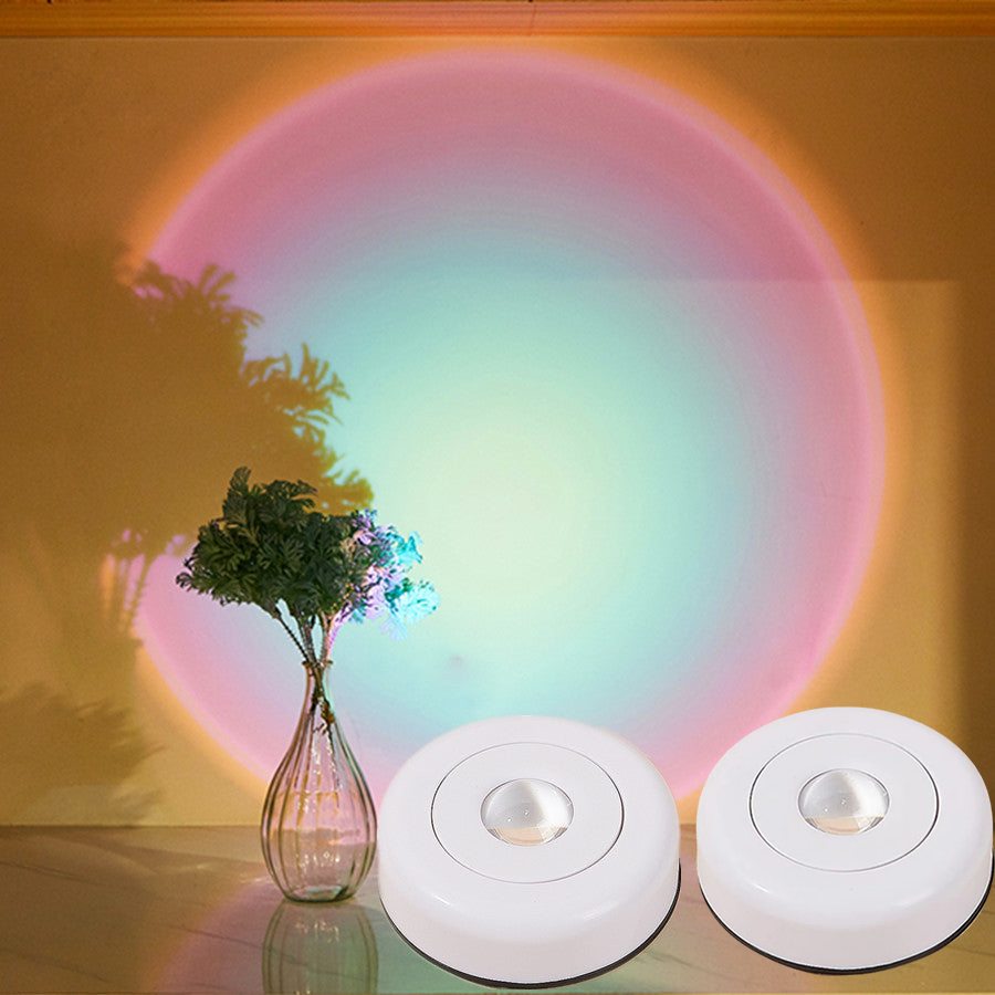 SolGlow – Kompakte Sonnenuntergangs-Lampe mit vielseitiger Befestigung