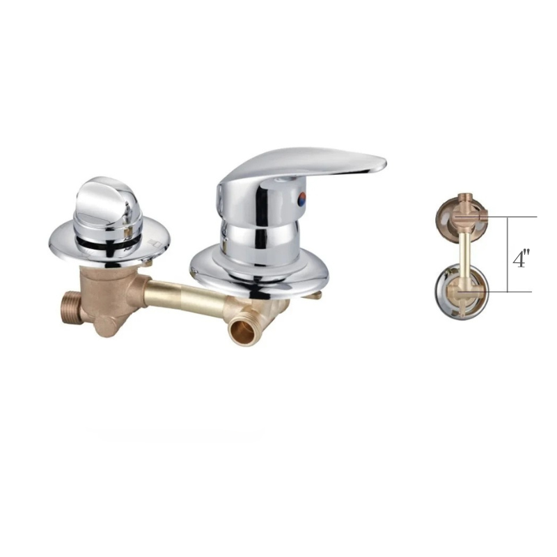 Versteckter Mehrweg-Schrauben- und Intubations-Messing-Duschmischer-Wasserhahn