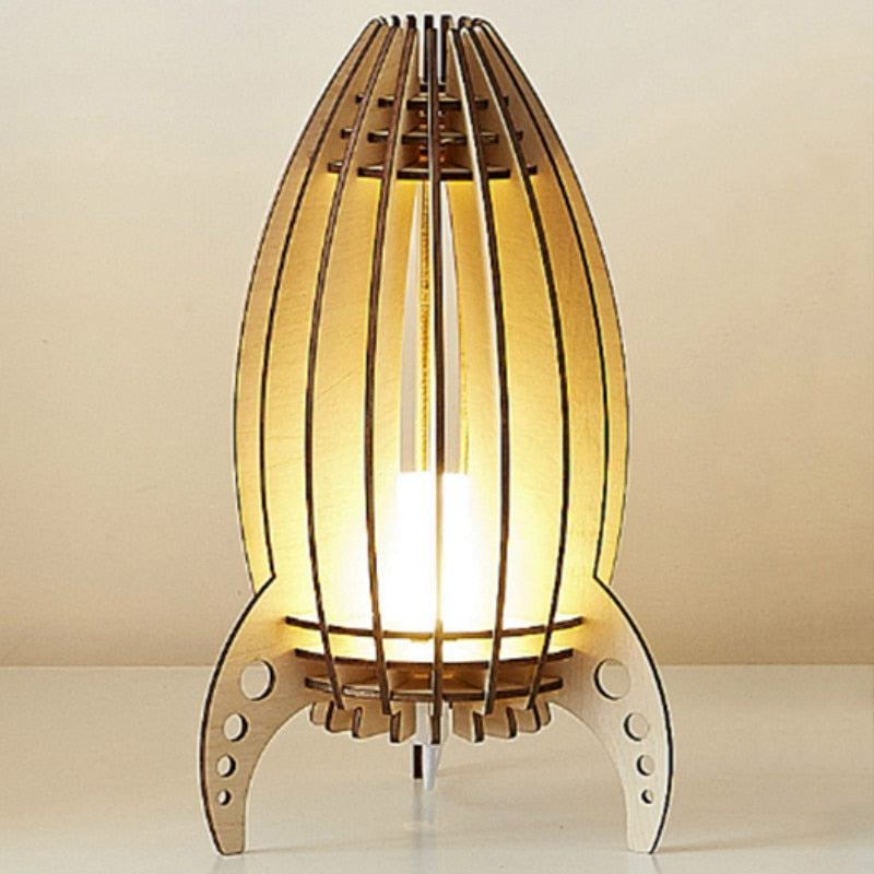 Garduru - Holz-Raketenlampe für magisch gemütliche Nächte