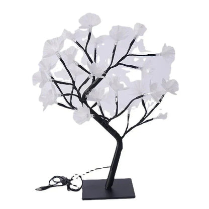 Bonsai-Lampe mit Rosen für Wohnkultur und Büroumgebungsbeleuchtung