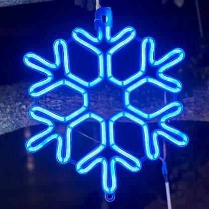 LED-Girlande Schneeflocke Wasserdicht - Weihnachtsdekoration Außen