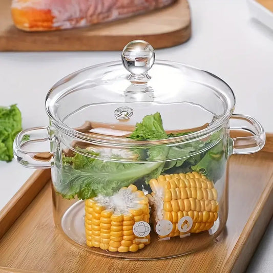Glas-Kochtopf mit Temperaturregelung – Für gesundes Kochen und Dampfen
