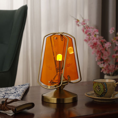 Garduru - Zeitlose Vintage Tischlampe mit Acryl-Lampenschirm und Hochwertigem Design