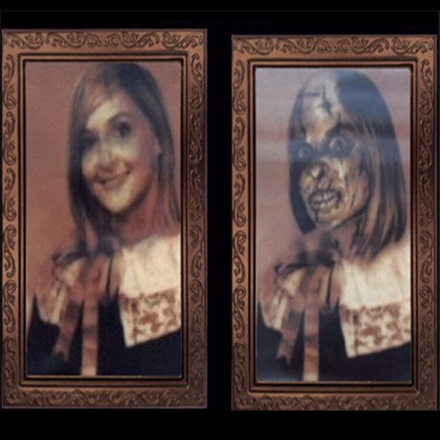 3D Halloween Gesicht Verändernde Geist Porträt