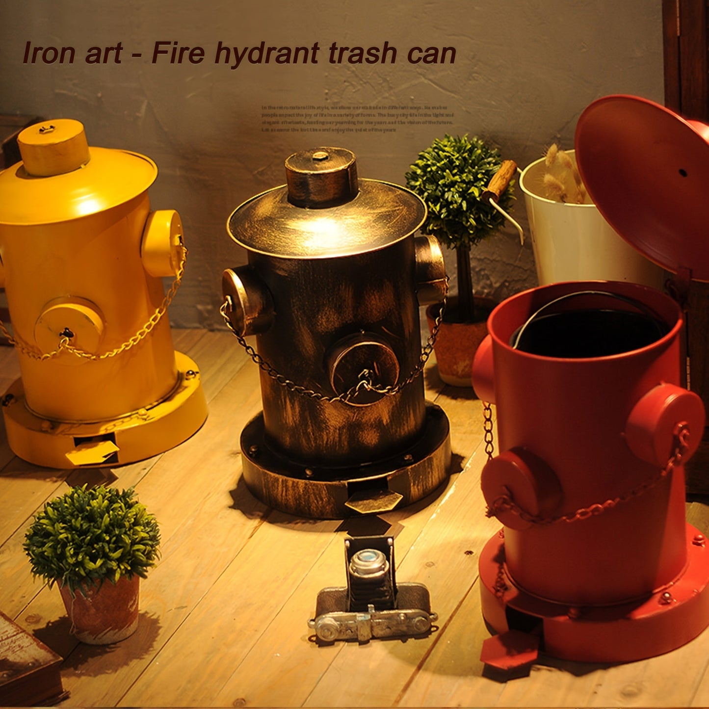 Vintage Feuerhydrant-Mülleimer – Das perfekte Vatertagsgeschenk für Zuhause