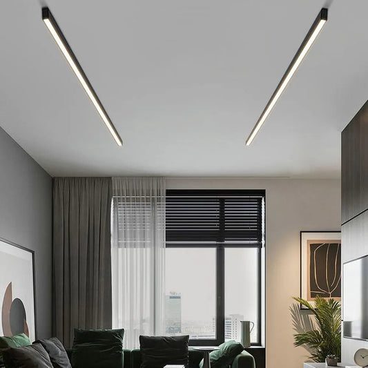 LED-Deckenleuchte modernes schwarzes Metalldesign