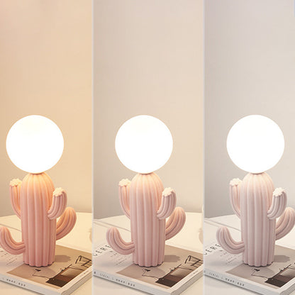 Garduru - Kreative Plüsch-Tafellampe mit Glas für Wohnzimmer & Schlafzimmer