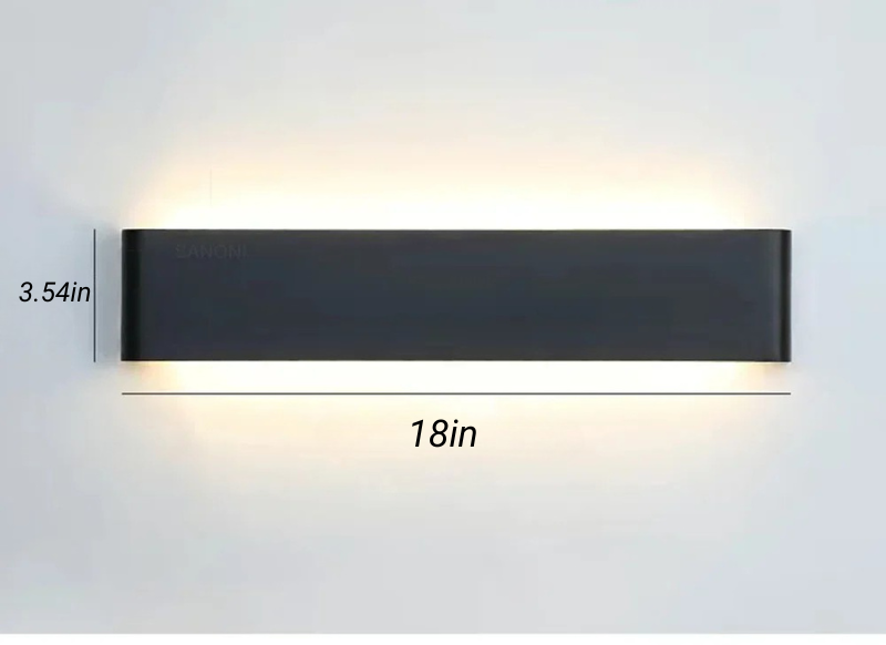 Aluminium Wandleuchte LED Badezimmer Wohnzimmer Wandmontierte Lampe