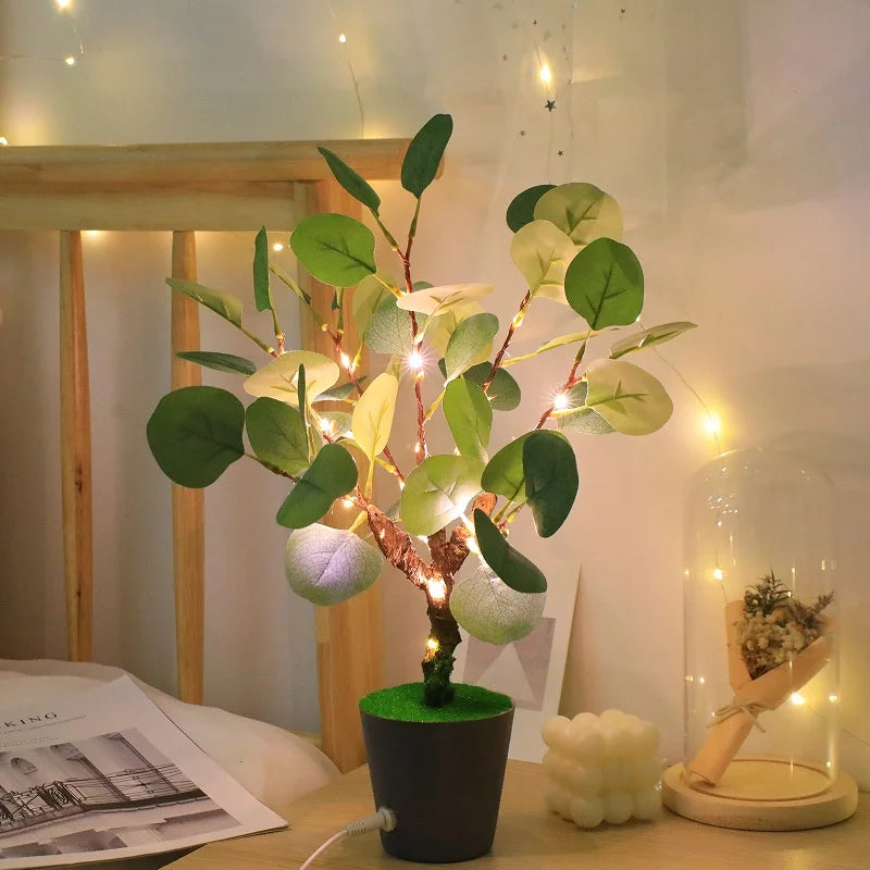 LED Nachtlampe Weihnachtszweige mit USB – Sanfte und Elegante Beleuchtung
