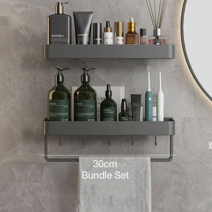 AquaShelf – Elegantes Wandregal für ein organisiertes Badezimmerinterieur