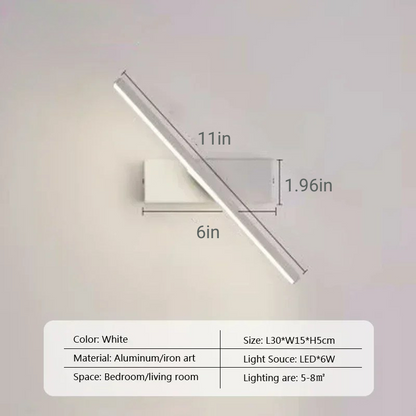 Drehbare Aluminium LED Badezimmer Spiegel Licht Wandmontierte Schminklampe