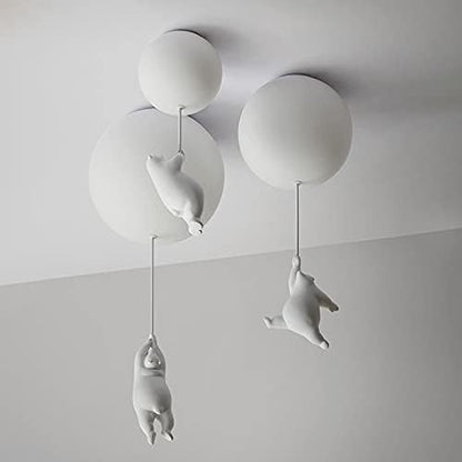 BalloonBear™ Deckenleuchte | Verspielte LED Kinderzimmerlampe | Kreatives Design | Stimmungsvolle Beleuchtung