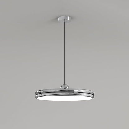 Moderne LED-Hängelampe mit Dimmfunktion und verstellbarer Kabellänge - Pendelleuchte aus Metall und Acryl
