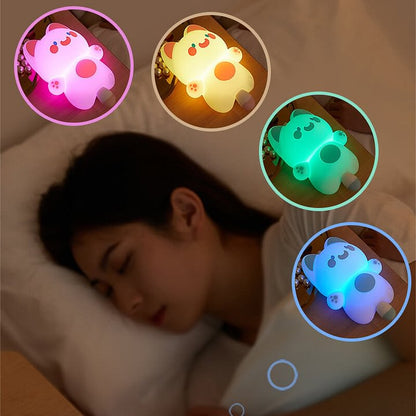 Quietsilicone Doodle Katze LED Nachtlicht - Perfektes Geschenk für Kinder und Mädchen