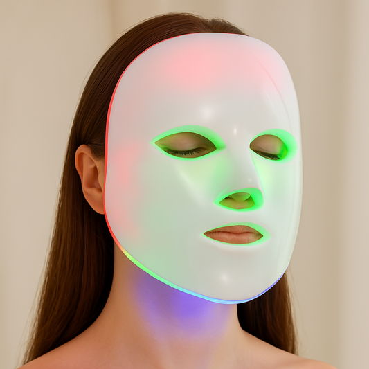 LED-Gesichtsmaske mit Nackenlichttherapie