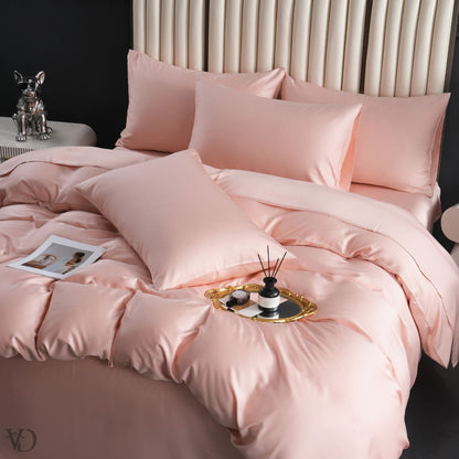 Garduru Dream Pink Luxus Bambus Bettwäsche Set