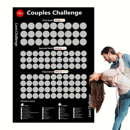 Liebes-Challenge Rubbelkarten für Paare