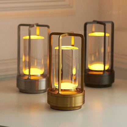 Garduru Luxuslampe – Drahtlose wiederaufladbare LED-Leuchte mit elegantem Kristall-Diffusor
