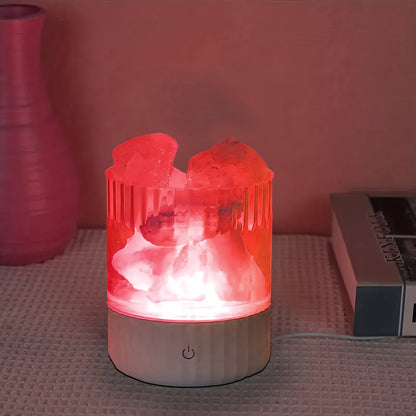 Himalayan Saltlampe - Weiches, Gemütliches Farbwechsel-Nachtlicht für Romantische Atmosphäre